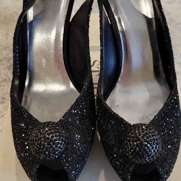 St. John Slingback Evening Heels - Picture 3 of 4